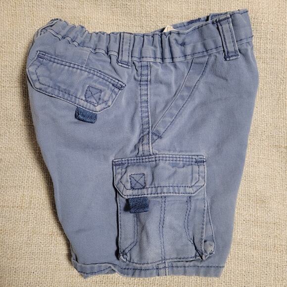 Boys Cargo Shorts Blue Size 18 Months - Picture 3 of 4